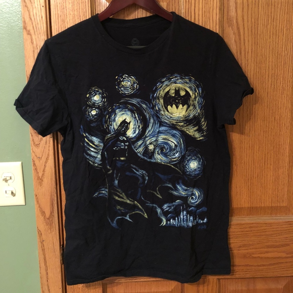 Batman Van Gough T-Shirt Starry Night Gotham